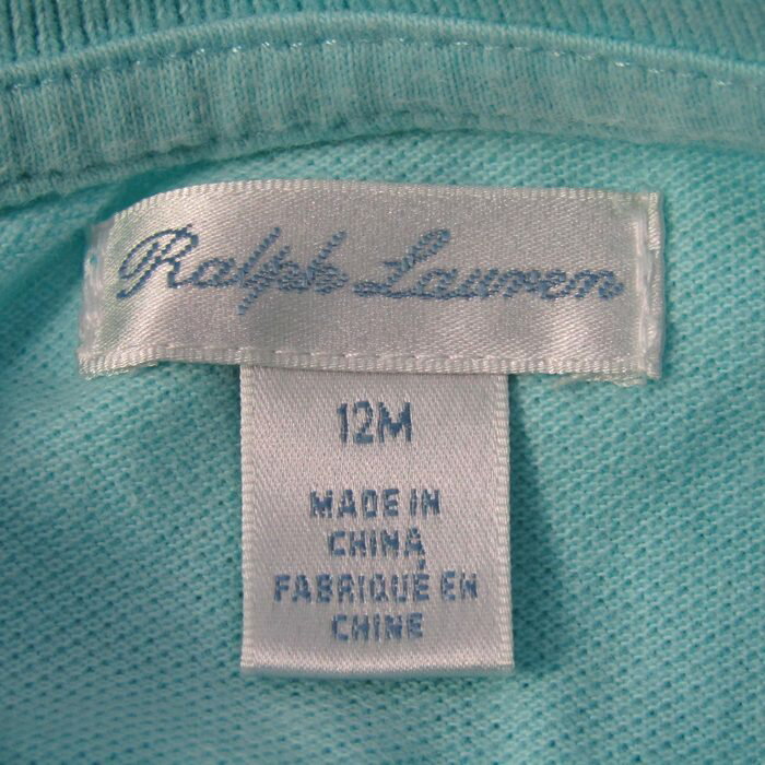 RALPH LAUREN ���ե������ �ݥ������ �ȥåץ� Ⱦµ �ӥå��ݥˡ����� �٥ӡ� �ˤλ��� 12M������ �ߥ�� ����š�