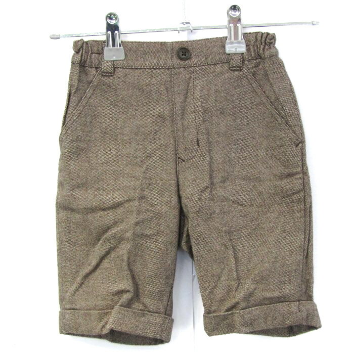 乐天商城 - 【6/20 20:00〜39％OFFクーポン配布中】Familiar ファミリア ショートパンツ ボトムス ハーフパンツ キッズ 男の子用 100サイズ ブラウン 【中古】