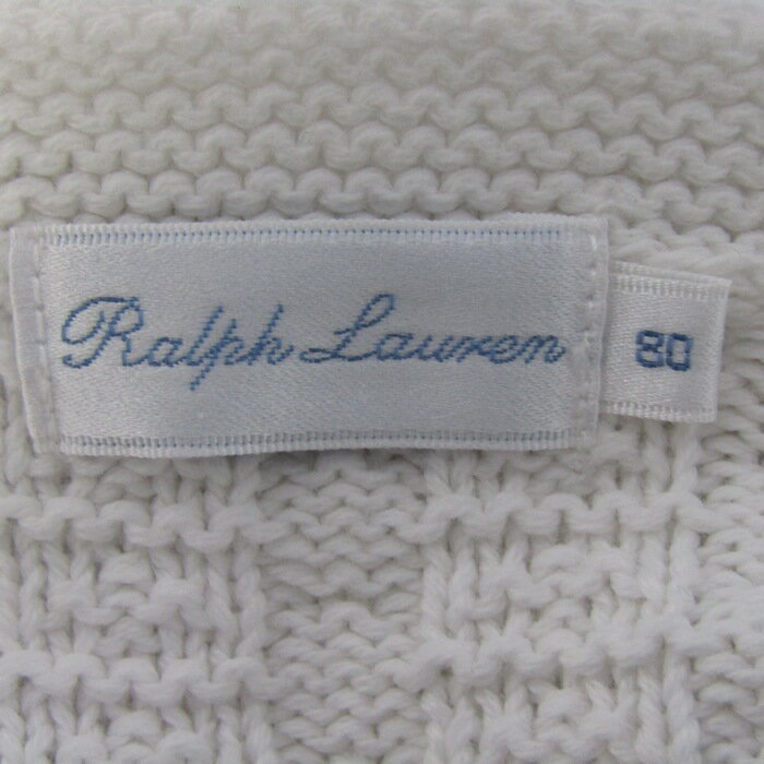 RALPH LAUREN ���ե������ �����ǥ����� �ȥåץ� Ĺµ V�ͥå� �����֥�˥å� �٥ӡ� �ˤλ��� 80������ �ۥ磻�� ����š�