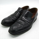 BALLY バリー ローファー スリッポン ブランド シューズ 紳士靴 黒 メンズ 7Eサイズ ブラック 【中古】
