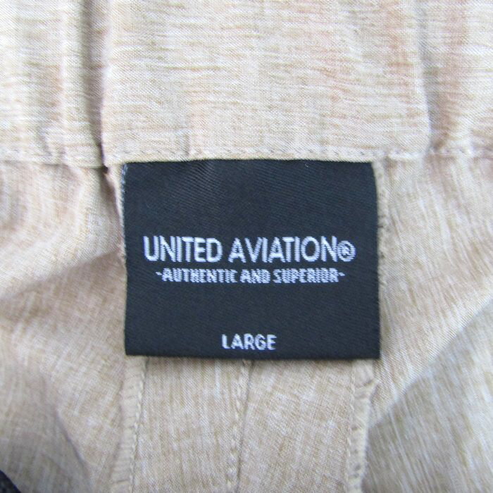 UNITED AVIATION ユナイテッドアビエーション クロップドパンツ ストレッチ ボトムス メンズ Lサイズ ベージュ系 【中古】