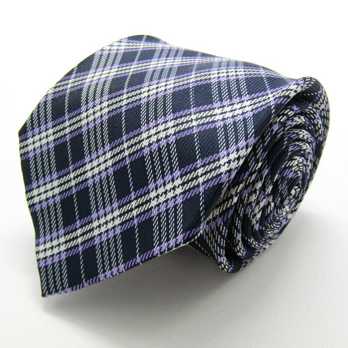 DRESSCODE101 ドレスコード101 ブランド ネクタイ チェック柄 格子柄 PO メンズ ネイビー 【中古】