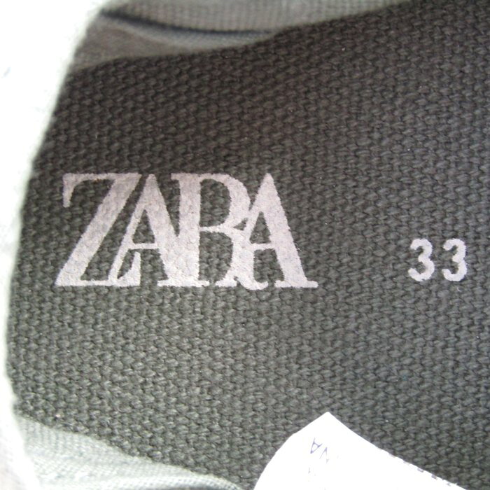 barceのZARA ザラ スニーカー シューズ 靴 女の子 キッズ 男の子用 33サイズ モスグリーン 【中古】｜アングル3