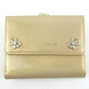REBECCA TAYLOR レベッカテイラー 三つ折り財布 がま口 小銭入れあり ウォレット ブランド レディース イエロー系 【中古】