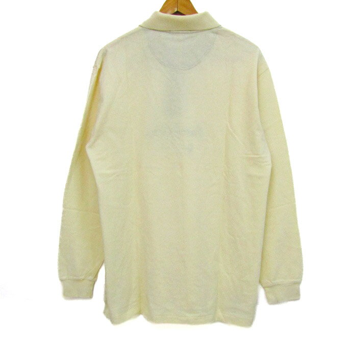 PEARLY GATES パーリーゲイツ ポロシャツ トップス 長袖 ゴルフウエア 大きいサイズ メンズ 4サイズ ベージュ 【中古】