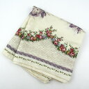 Laura Ashley ローラアシュレイ スカーフ ストール花柄 シルク イタリア製 ブランド レディース ベージュ 【中古】(4)