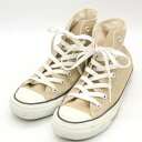 CONVERSE コンバース スニーカー ハイカット オールスター チャックテイラー シューズ 靴 レディース 24サイズ ベージュ 【中古】(4)