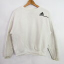 adidas アディダス スウェット パーカー トレーナー スポーツウエア トップス レディース Mサイズ ホワイト系 【中古】