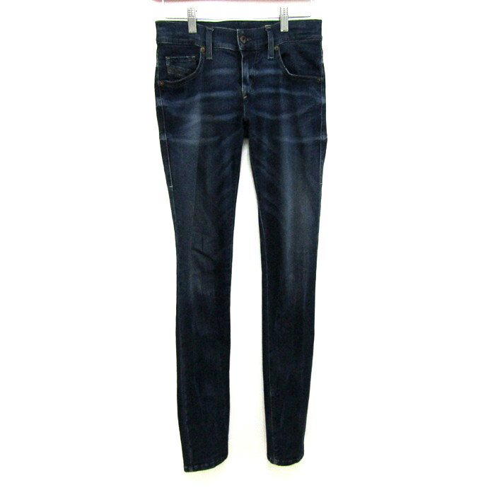 DIESEL ディーゼル デニムパンツ ジーンズ ストレッチ ボトムス レディース 25サイズ ブルー 【中古】