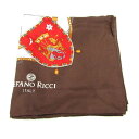 STEFANO RICCI ステファノリッチ スカーフ 総柄 シルク 小物 ブランド レディース ブラウン 【中古】