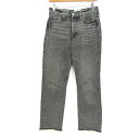 ZARA ザラ AUTHENTIC DENIM BY TRF デニムパンツ ジーンズ ボトムス レディース USA 2サイズ グレー系 【中古】(4)