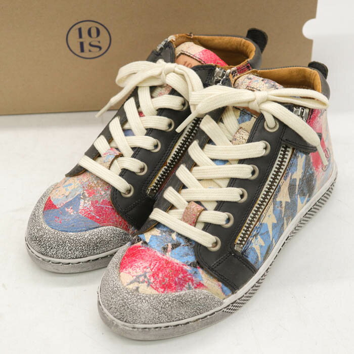 10IS テンイズ スニーカー ミドルカット 未使用 ブランド 靴 シューズ キッズ 男の子用 33サイズ マル..