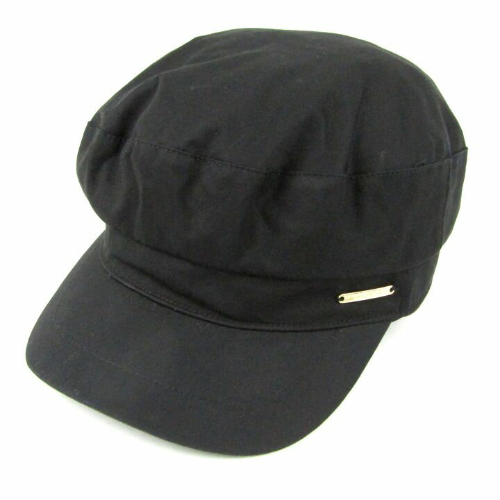 AMERICAN HOLIC アメリカンホリック キャスケット マリン キャップ 帽子 ブランド レディース ブラック 【中古】