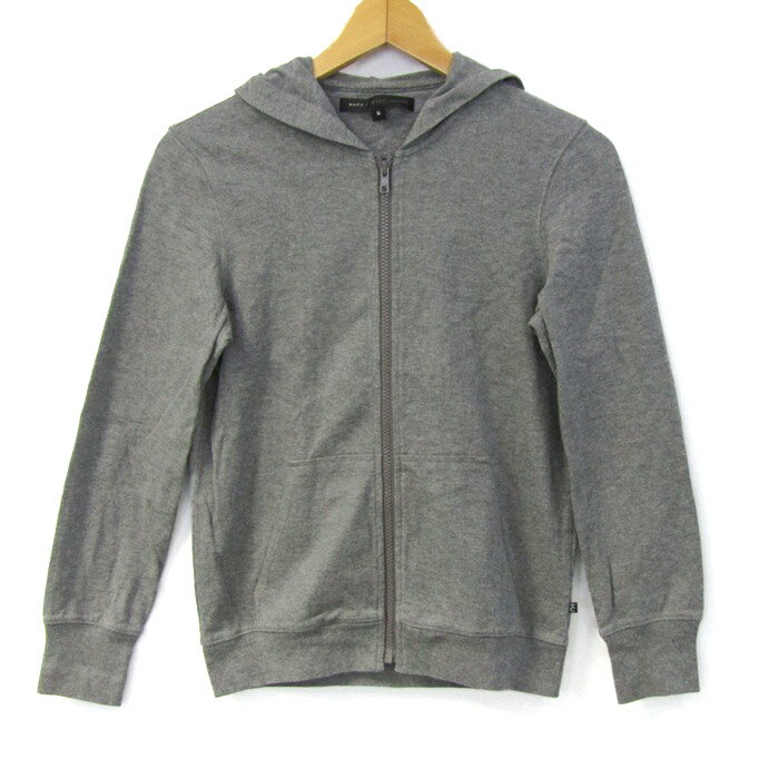 MARC BY MARC JACOBS マークバイマークジェイコブス パーカー トップス 長袖 ジップアップ スウェット レディース Sサイズ グレー 【中古】