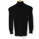 MAX MARA マックスマーラ セーター トップス 白タグ 長袖 タートルネック リブニット イタリア製 レディース Sサイズ ダークグレー 【中古】(4)