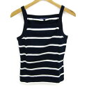 【最大30%OFFクーポン 5/27 01:59まで】RALPH LAUREN SPORT ラルフローレンスポーツ キャミソール ノースリーブ ボーダー トップス レディース 15サイズ ネイビー系 【中古】(4)