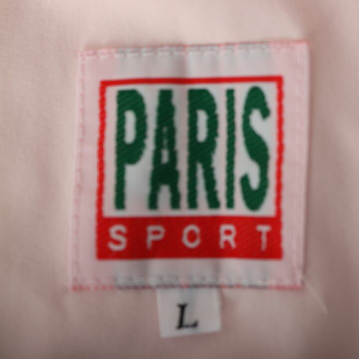 PARIS SPORT パリススポーツ コーチジャケット ブルゾン ジャンパー アウター レディース Lサイズ ピンク系 【中古】