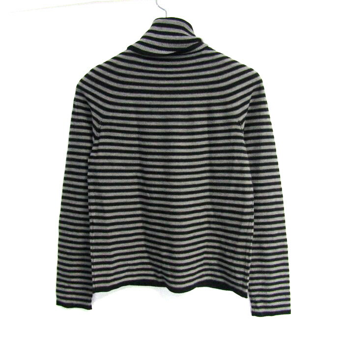 Sonia Rykiel ソニアリキエル 長袖シャツ タートルネック ボーダー トップス レディース 38サイズ グレー系/ネイビー系 【中古】