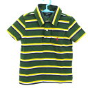 Polo by Ralph Lauren ポロバイラルフローレン ポロシャツ 半袖 ボーダー トップス ベビー 男の子用 90サイズ グリーン系 【中古】