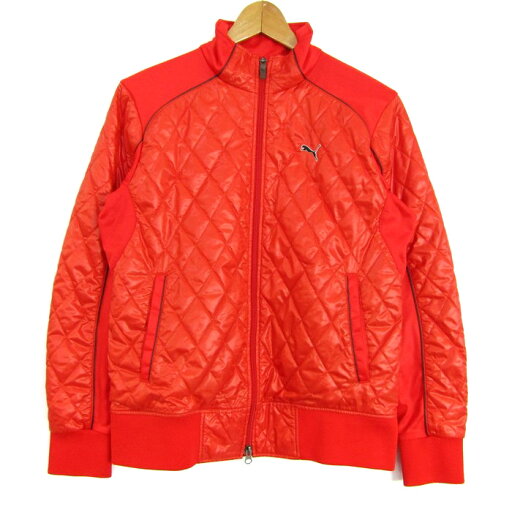 PUMA プーマ ジップアップジャケット ジャンパー スポーツウエア アウター メンズ M JASPOサイズ オレンジ 【中古】 PUMA プーマ ジップアップジャケット ジャンパー スポーツウエア アウター メンズ M JASPOサイズ オレンジ 【中古】
