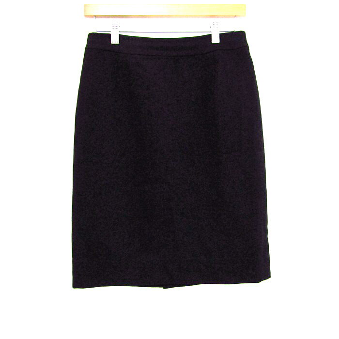 【最大30%OFFクーポン 5/27 01:59まで】Pierre Cardin ピエールカルダン タイトスカート ボトムス ウール 日本製 レディース 44サイズ ブラック 【中古】