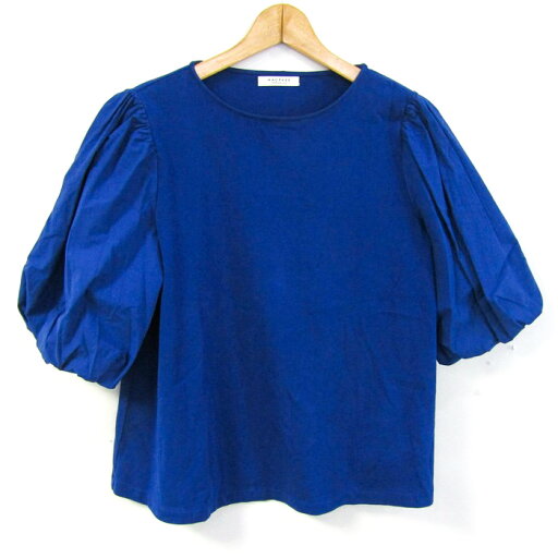 MACPHEE マカフィー トゥモローランド 半袖 カットソー シャツ パフスリーブ トップス レディース Sサイズ ブルー 【中古】 MACPHEE マカフィー トゥモローランド 半袖 カットソー シャツ パフスリーブ トップス レディース Sサイズ ブルー 【中古】
