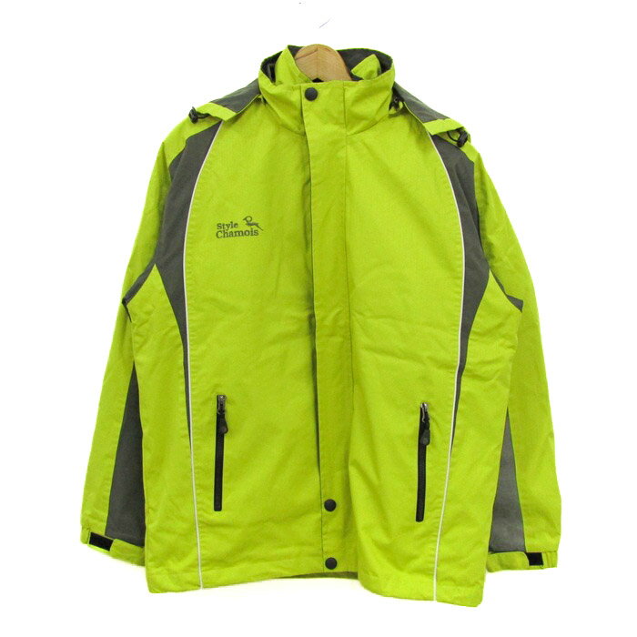 Style Chamois シャモア マウンテンパーカー ジャケット 3way アウター ライナーベストあり メンズ Lサイズ イエロー系×グレー 【中古】