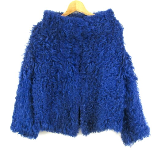 DOUBLE STANDARD CLOTHING ダブルスタンダードクロージング ジャケット アウター カルガンラムファー レディース フリーサイズ 青 【中古】 DOUBLE STANDARD CLOTHING ダブルスタンダードクロージング ジャケット アウター カルガンラムファー レディース フリーサイズ 青 【中古】