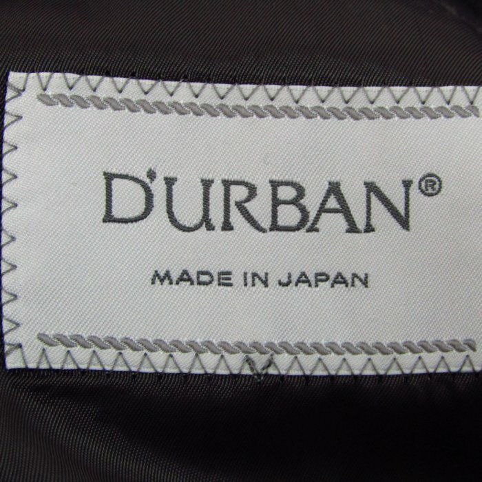 Durban ダーバン スーツ セットアップ ウール100% ブランド 上下セット 記名有 日本製 メンズ A6L10サイズ グレー系 【中古】