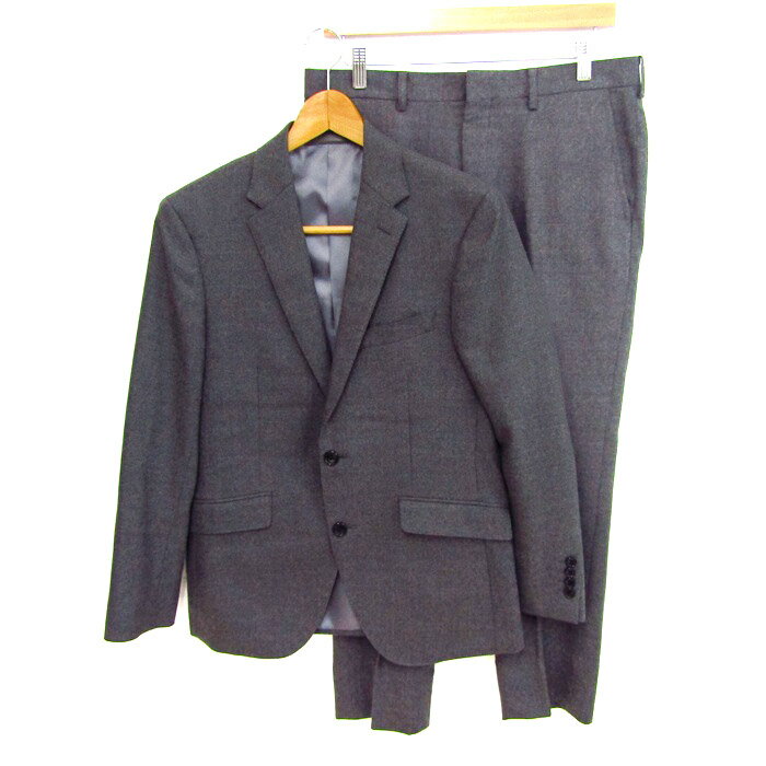 Le Chic ルシック スーツ セットアップ ウール100% ブランド ジャケット パンツ 上下セット メンズ A4サイズ グレー 【中古】