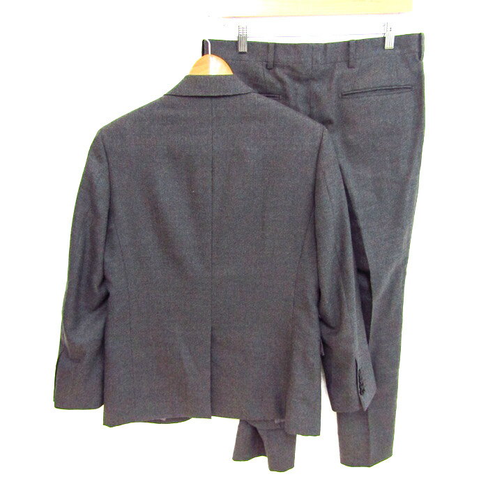 Le Chic ルシック スーツ セットアップ ウール100% ブランド ジャケット パンツ 上下セット メンズ A4サイズ グレー 【中古】