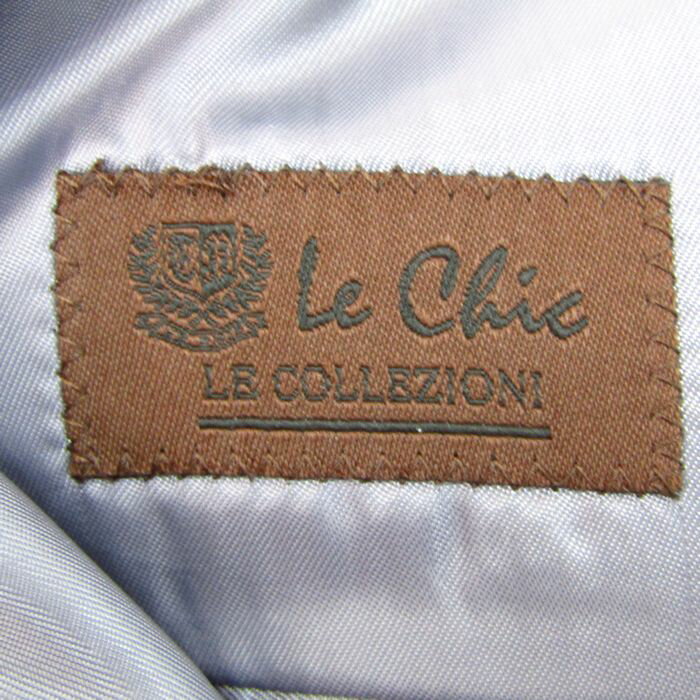 Le Chic ルシック スーツ セットアップ ウール100% ブランド ジャケット パンツ 上下セット メンズ A4サイズ グレー 【中古】