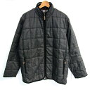 Hush Puppies ハッシュパピー キルティングジャケット 中綿 ジャンパー 大きいサイズ アウター メンズ LLサイズ グレー系 【中古】