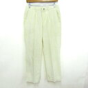 DAKS ダックス ロングパンツ コットン100% ブランド ボトムス 日本製 メンズ W79サイズ クリーム色系 【中古】