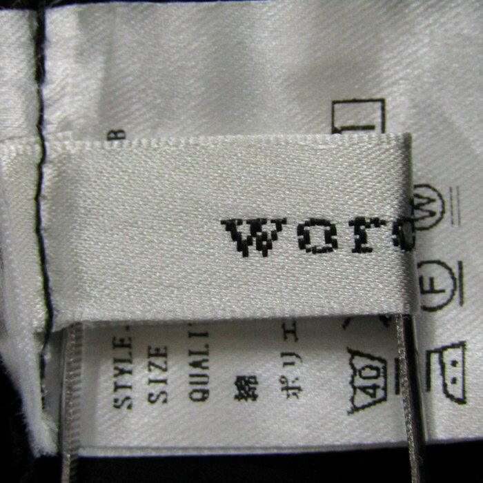 barceのwordtrobe ワードトローブ オーバーオール サロペット レディース Fサイズ ブラック 【中古】｜アングル3