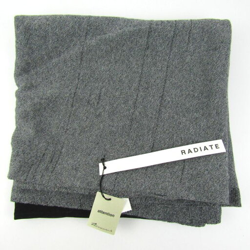 RADIATE ラディエイト マフラー ストール 未使用 ブランド 小物 レディース ブラック系 【中古】 RADIATE ラディエイト マフラー ストール 未使用 ブランド 小物 レディース ブラック系 【中古】