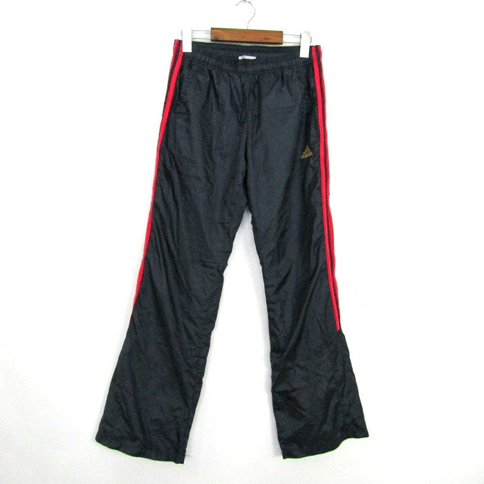 adidas アディダス ジャージ スポーツウエア ボトムス レディース Mサイズ ネイビー系 【中古】