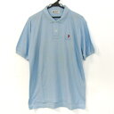 ROYAL POLO SPORTS CLUB ロイヤルポロスポーツクラブ ポロシャツ トップス 半袖 ゴルフウエア メンズ Lサイズ 水色 【中古】(4)