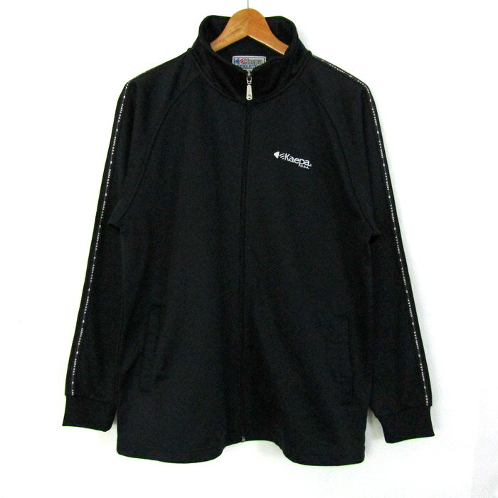 Kappa カッパ ジャージ 長袖 トラックジャケット スポーツウエア ストレッチ アウター メンズ Mサイズ ネイビー系 【中古】