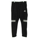 adidas アディダス ジャージ パンツ スポーツウエア ボトムス 大きいサイズ メンズ XOサイズ ブラック系/グレー系 【中古】