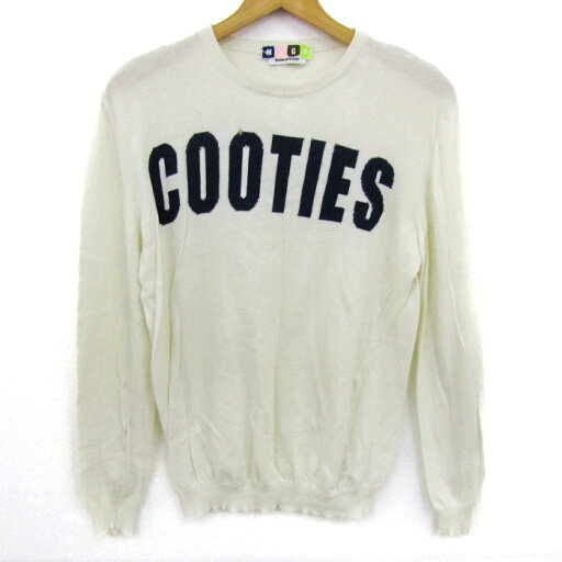 MSGM エムエスジーエム ニット 長袖 クルーネック トップス レディース Sサイズ ホワイト×ネイビー 【中古】 MSGM エムエスジーエム ニット 長袖 クルーネック トップス レディース Sサイズ ホワイト×ネイビー 【中古】