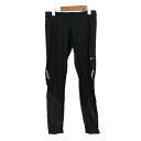 NIKE ナイキ レギンス タイツ スパッツ スポーツウエア ストレッチ DRI-FIT ボトムス レディース Mサイズ ネイビー系 【中古】