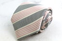 【全品39%OFFクーポン8月4日20:00~8月15日01:59まで】Paul Smith ポールスミス ブランド ネクタイ シルク ストライプ柄 PO メンズ ホワイト 【中古】