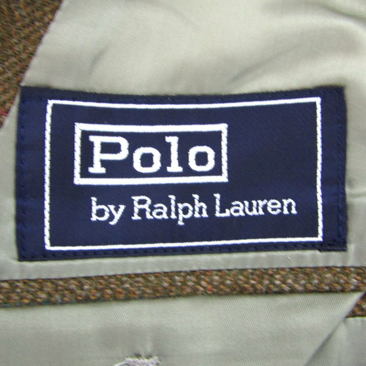 Polo byRalphLauren ポロバイラルフローレン スーツ セットアップ ウール 上下セット 日本製 メンズ C96 W84 T180サイズ カーキ系 【中古】
