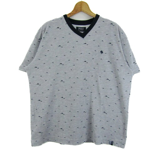 【楽天スーパーSALE 50%OFF 9月4日20:00〜9月11日01:59まで】POLO ポロ 半袖Tシャツ トップス Vネック 大きいサイズ メンズ LLサイズ グレー 【中古】 【楽天スーパーSALE 50%OFF 9月4日20:00〜9月11日01:59まで】POLO ポロ 半袖Tシャツ トップス Vネック 大きいサイズ メンズ LLサイズ グレー 【中古】