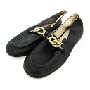 ZARA ザラ ローファー スリッポン シューズ 靴 黒 レディース 37サイズ ブラック 【中古】
