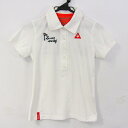 le coq sportif ルコックスポルティフ ポロシャツ 半袖 スポーツウエア トップス レディース Mサイズ ホワイト系 【中古】