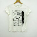 LANVIN en Bleu ランバンオンブルー 半袖Tシャツ クルーネック リボン トップス レディース 38サイズ ホワイト系 【中古】(4)