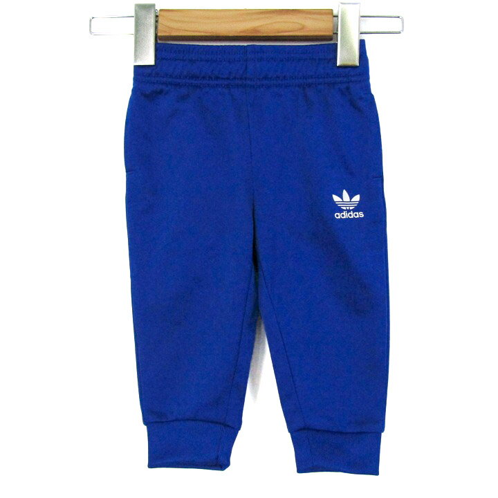 adidas アディダス クロップドパンツ ボトムス ジョガーパンツ スポーツウエア ベビー 男の子用 80サイズ ブルー 【中古】
