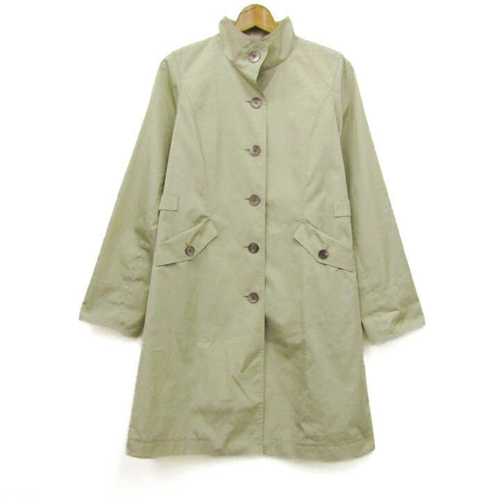 DAKS ロングトレンチコート 紺色・花柄 rs31496-001.jpg